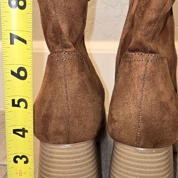 BP Keyla Platform Bootie in Tan Chestnut Multi Sizes - Picture 8 of 11